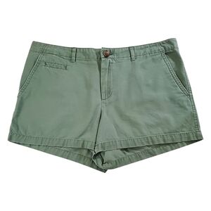 2126 * Gap Women's 100% Cotton Shorts Olive Green Size 8